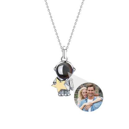 Collar Personalizado con Foto – Astronauta y Luna